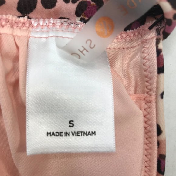 Shade And Shore Women's Sz. Small 4-6 Tall Triangle Bikini Swim Top Animal Print - Picture 6 of 14